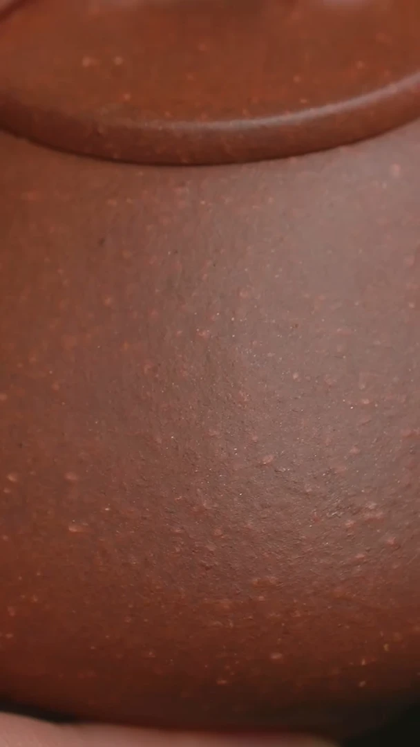 茶壶紫砂微瑕半手红降坡小石瓢150cc