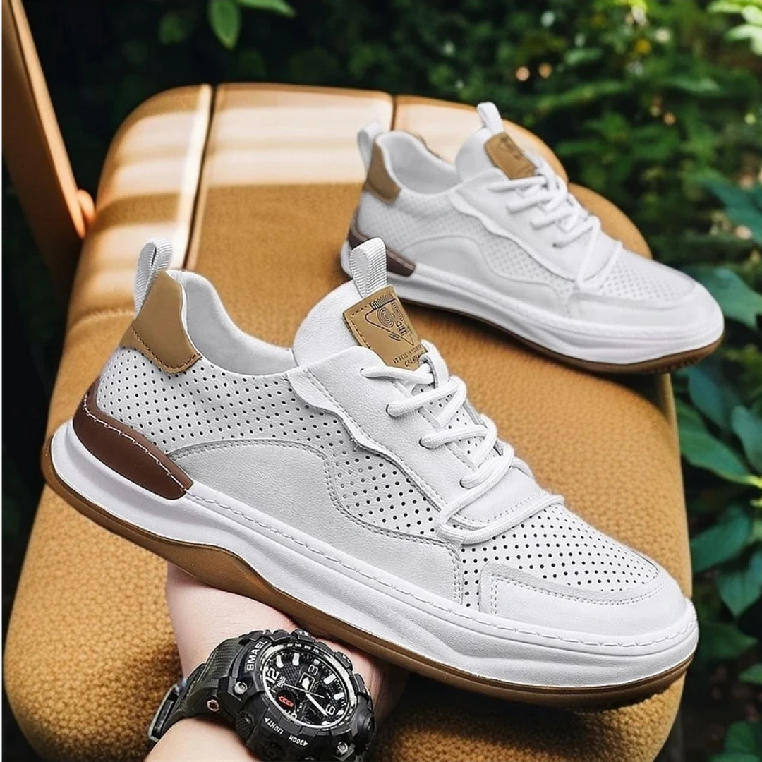 【真皮牛皮】春夏皮鞋男士真皮手工缝制软底软面休闲休闲男皮鞋1