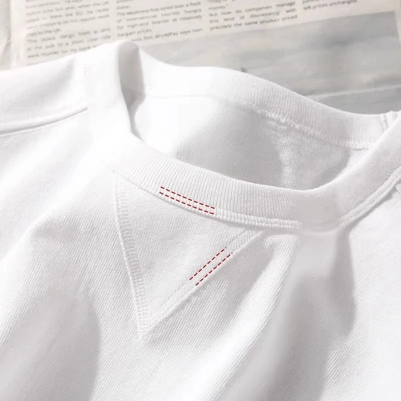 仓石一树潮流ins简约白色百搭长袖T恤男春秋季圆领卫衣男士打底衫