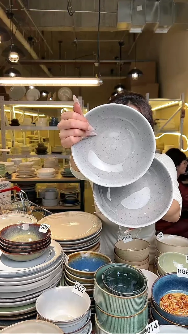 瓷230外贸尾货高温釉下彩陶瓷餐具默认微瑕