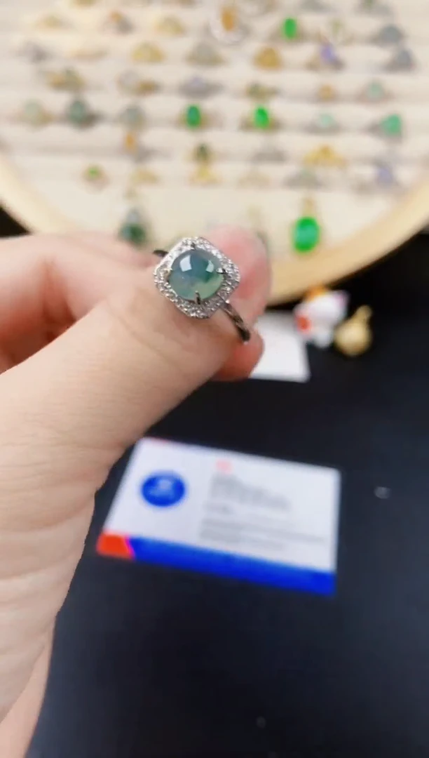 【闪购商品】翡翠戒指银S925镶嵌12563656