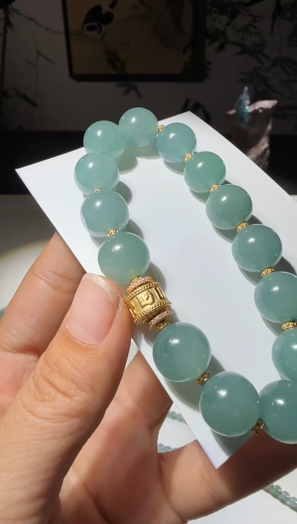 未镶嵌手串翡翠手串