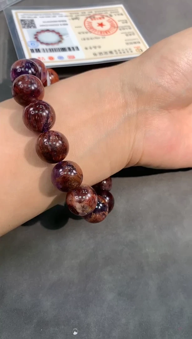 【闪购商品】紫晶手链未镶嵌101号紫幽灵单圈14mm