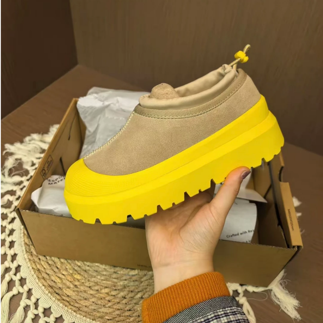 【低帮一博】明星冬季同款羊皮毛一体防滑雪地靴