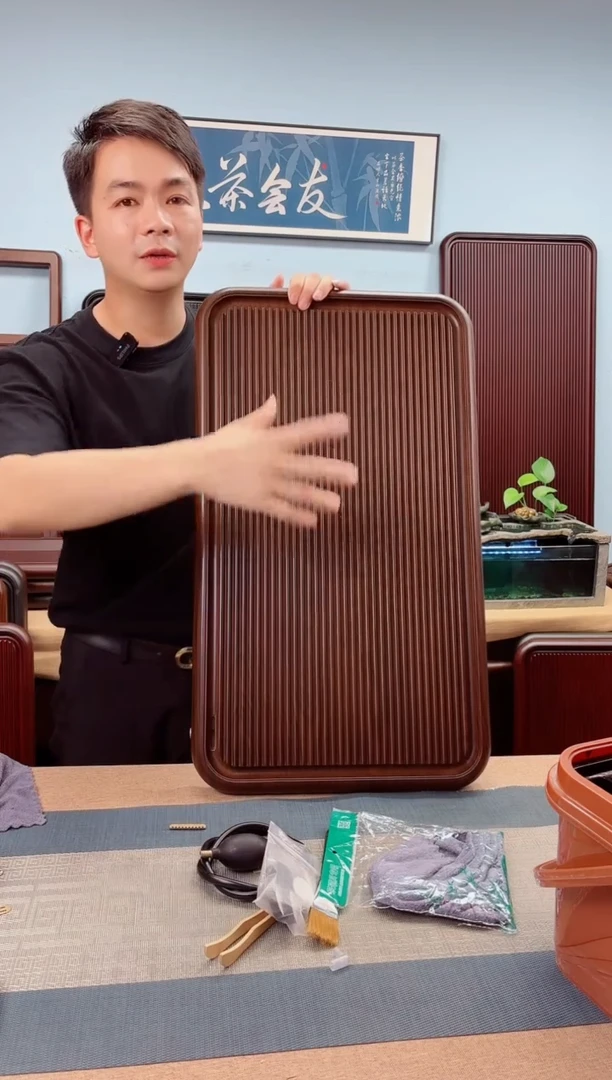 大海黄色款式茶盘70*40*4