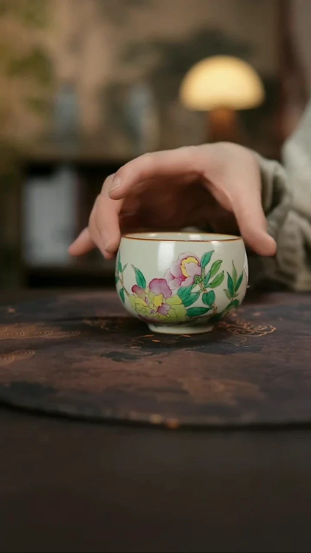 景德镇陶瓷杯碗柴烧多人