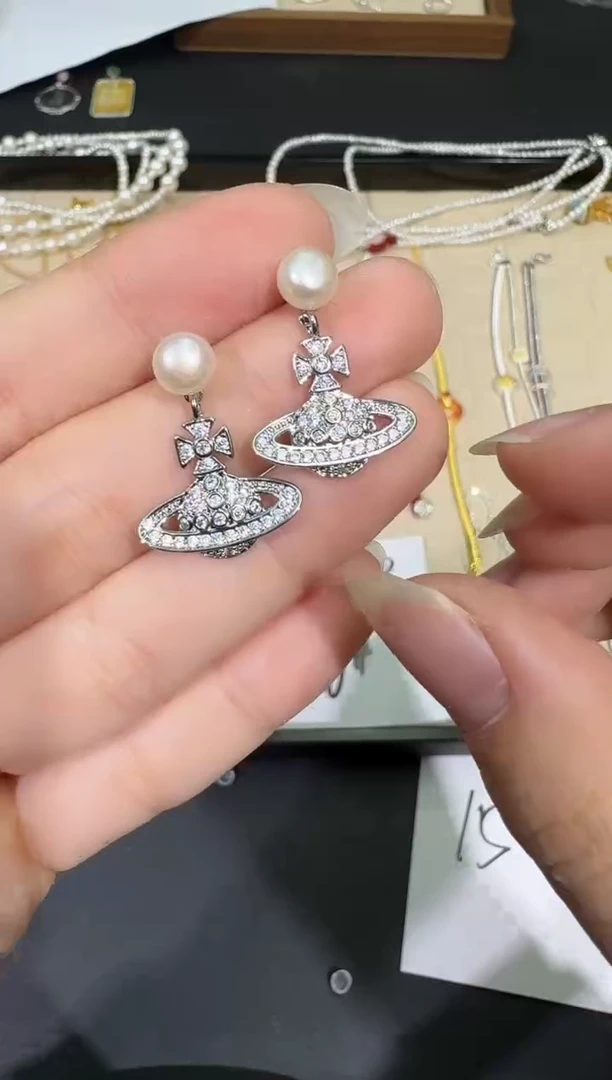 【闪购商品】淡水珍珠耳饰银S925镶嵌X0209-77-11