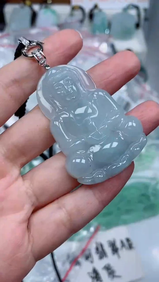 颈饰银S925镶嵌翡翠吊坠