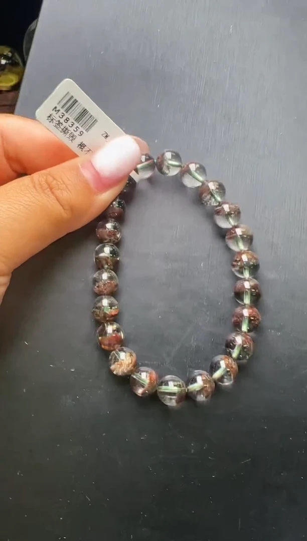 水晶手串未镶嵌红幽灵手串8m+ M38359 梦