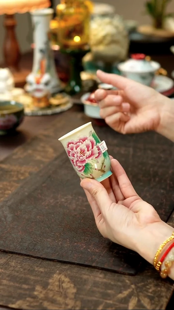 景德镇陶瓷杯碗柴烧多人