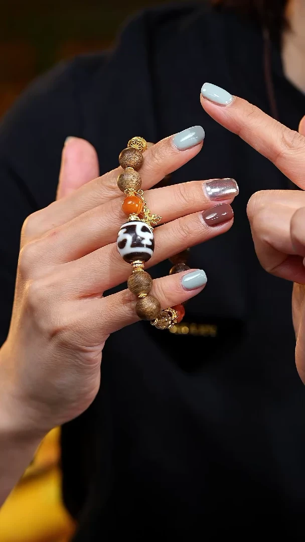 玛瑙/玉髓颈饰未镶嵌S54190多样性发一宝瓶玛瑙手串