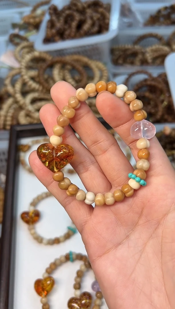 手串龙脊菩提卡8mm左右屁桃【高配版】设计款 单圈