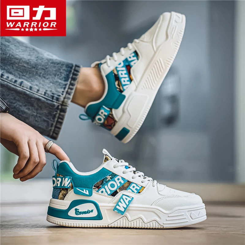 回力男鞋2025春季新款国潮低帮厚底运动潮鞋学生防滑百搭休闲板鞋