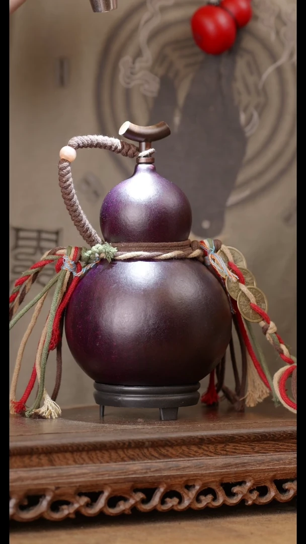 317号精品天然大漆酒葫芦一物一拍~