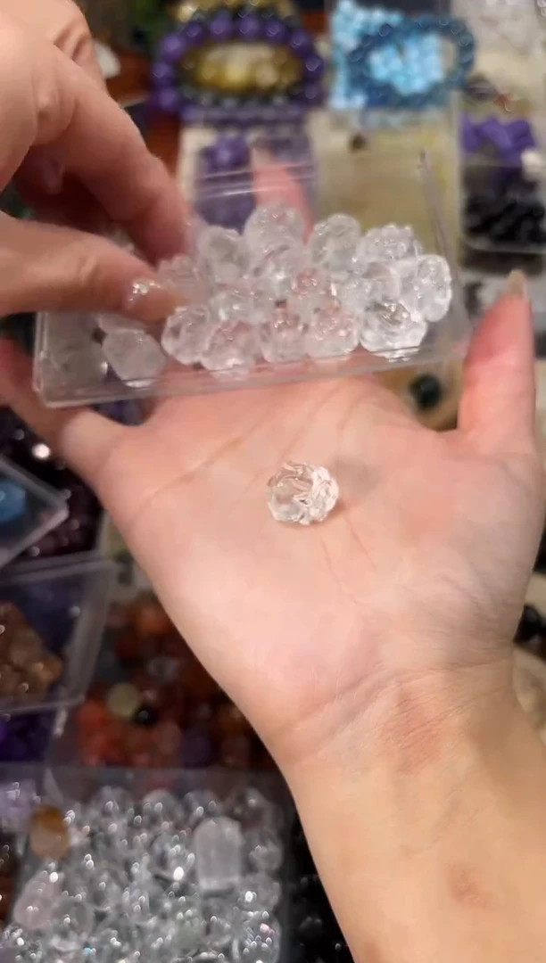 【闪购商品】水晶手串未镶嵌白水晶龙龟一个宽卡约12