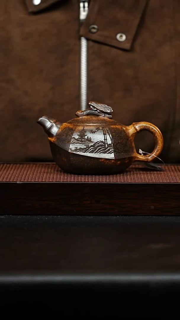 紫砂茶宠知足常乐