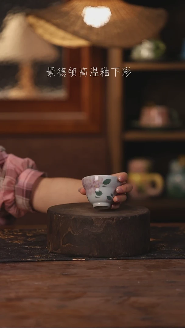 陶瓷景德镇高温釉下手绘陶瓷355