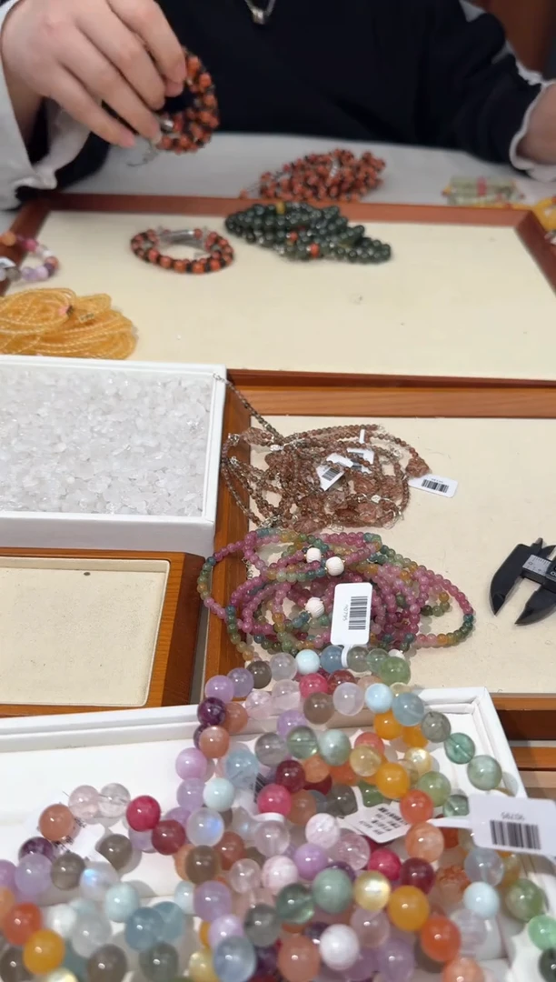 【闪购商品】水晶手链未镶嵌C039多宝金锂云母款