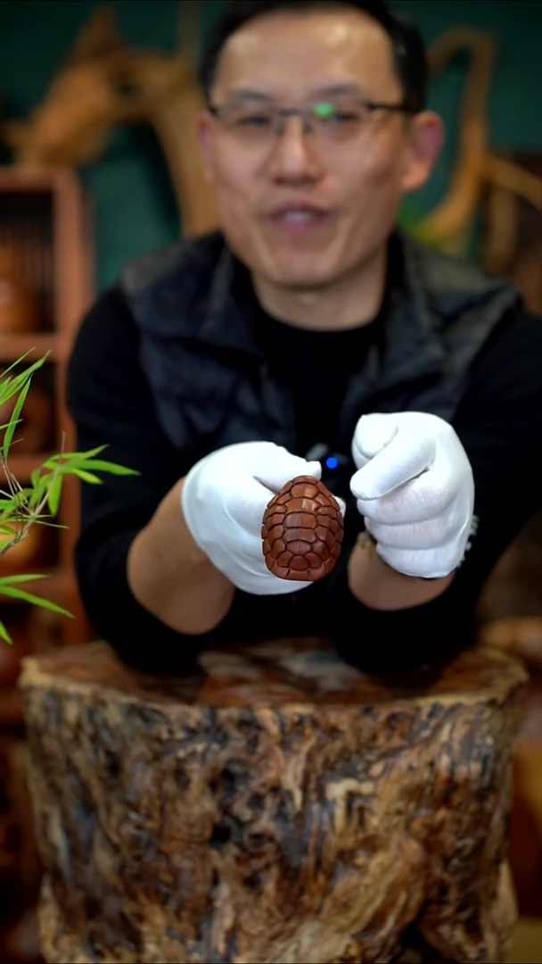 枣木雷击枣木富甲天下手把件