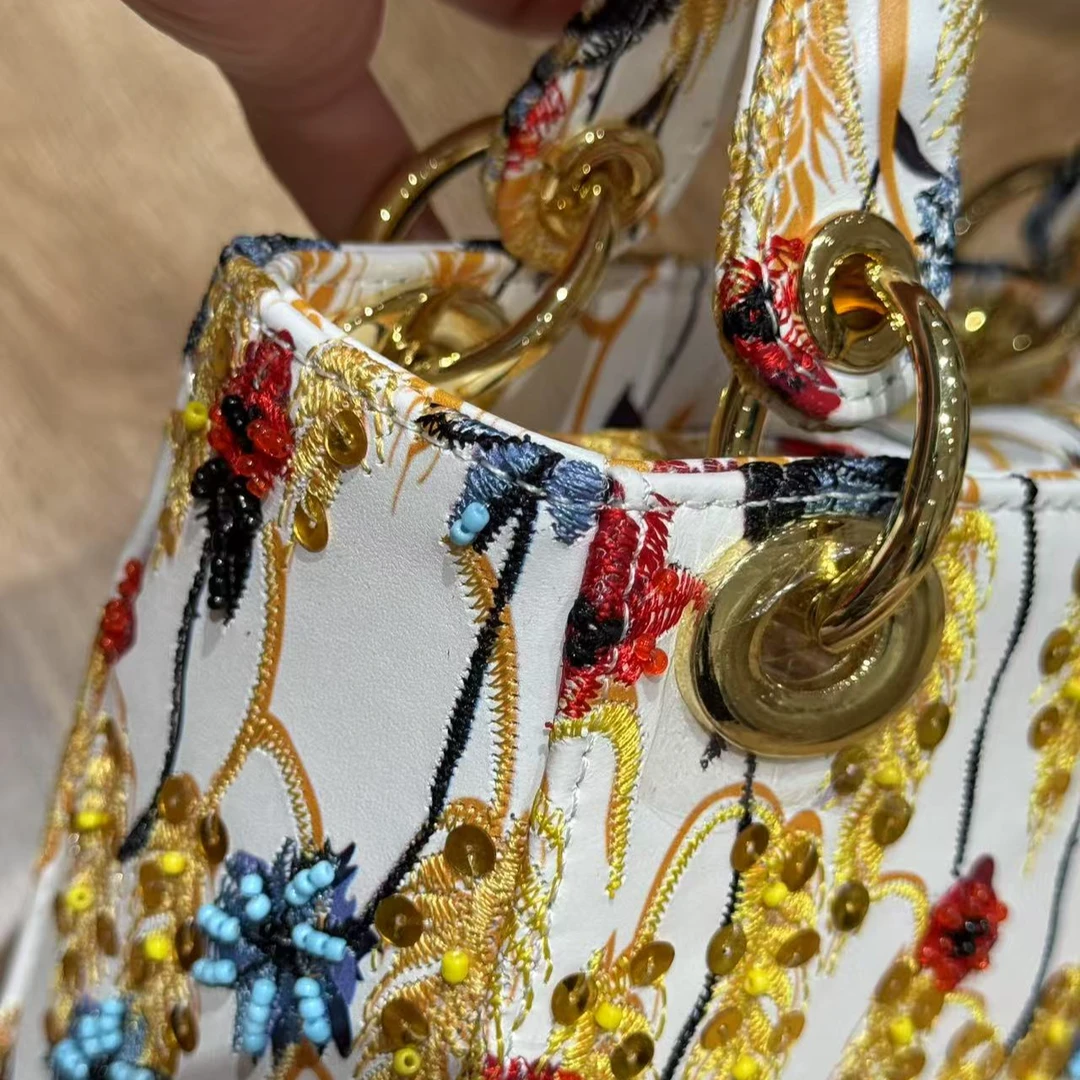 【美景良辰】金丝麦穗珠珠手提包