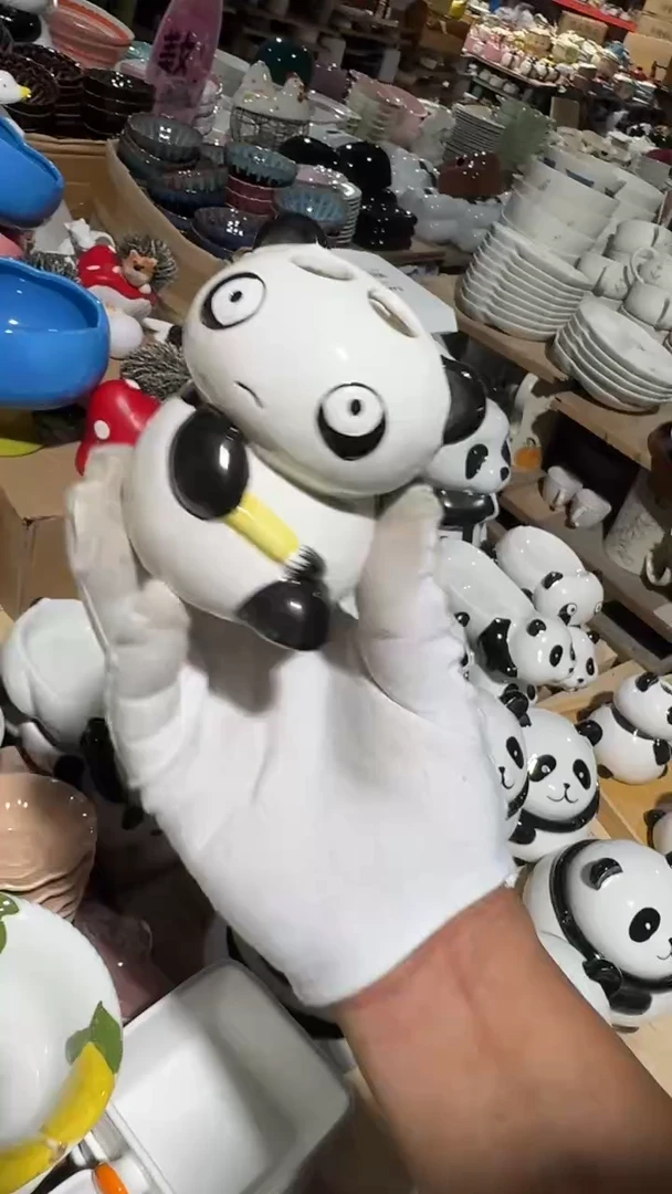 碗熊猫罐子微瑕 凑满20元包邮