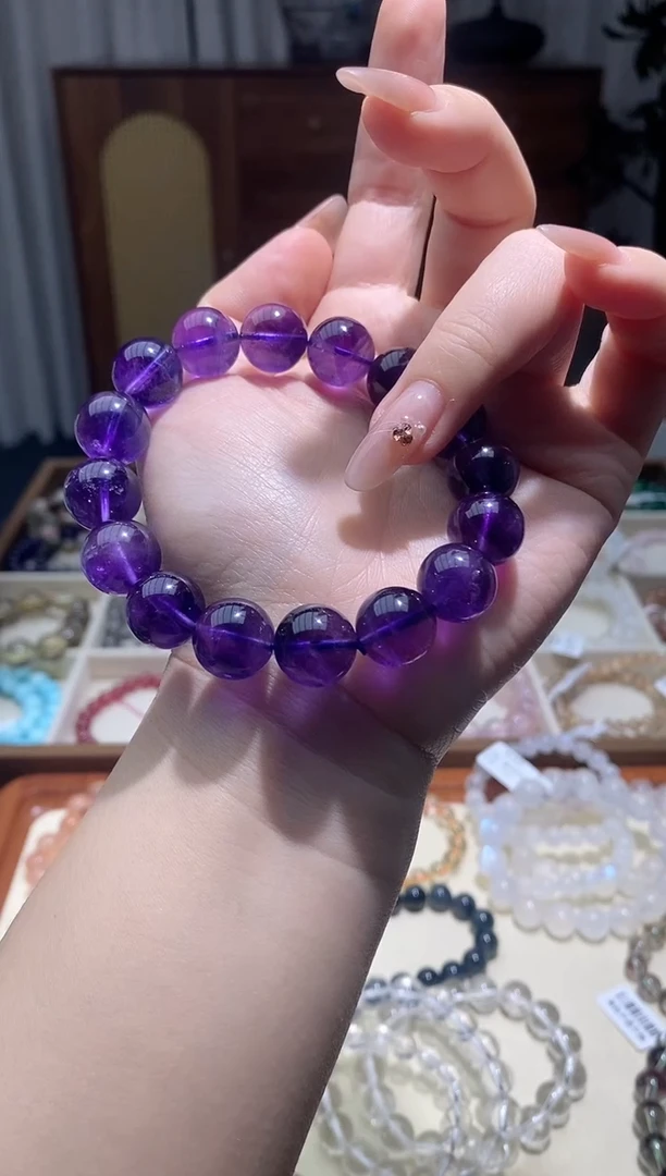 【闪购商品】水晶手串未镶嵌紫水晶手串多样性发其一