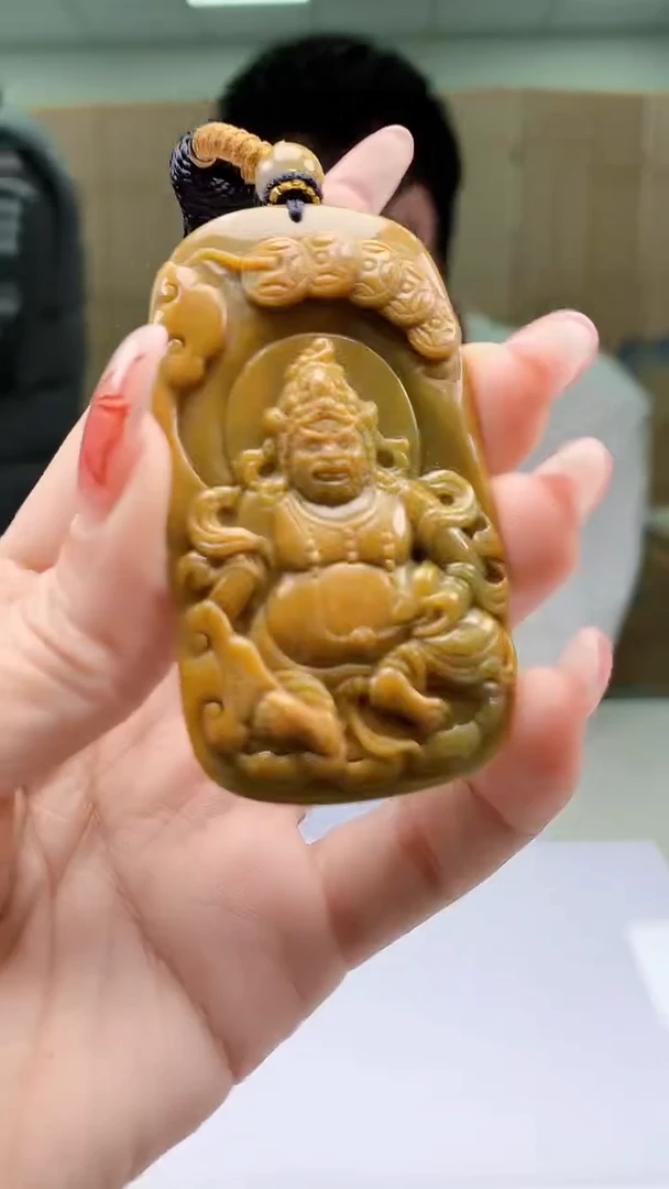 【闪购商品】定制翡翠未镶嵌5028ty-毛货挂件86