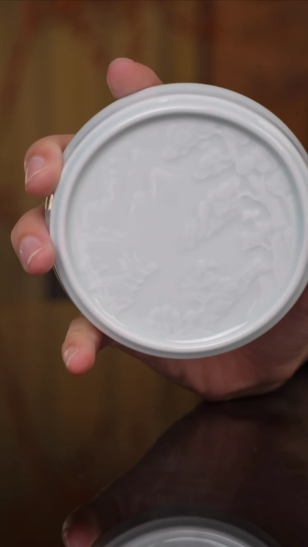 景德镇影青陶瓷盖至杯松号