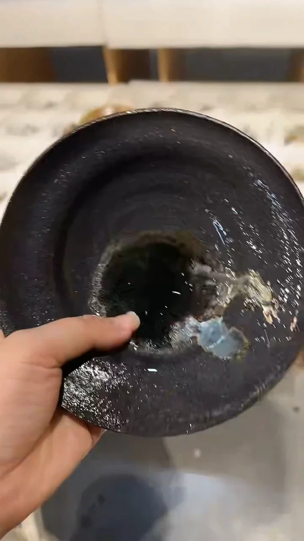 壶承1号直径14-15CM黑紫砂