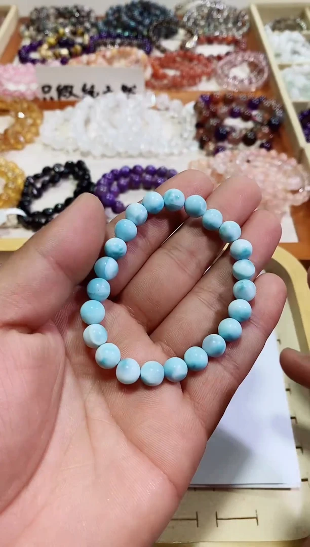 【闪购商品】针钠钙石（海纹石）手链未镶嵌8m+（多样性发其一）