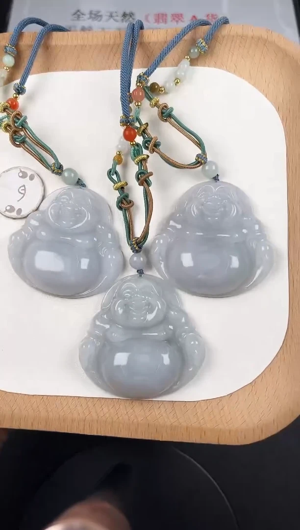 颈饰未镶嵌翡翠LC004翡翠冰果冻大佛+送同款绳子+多样性发其一
