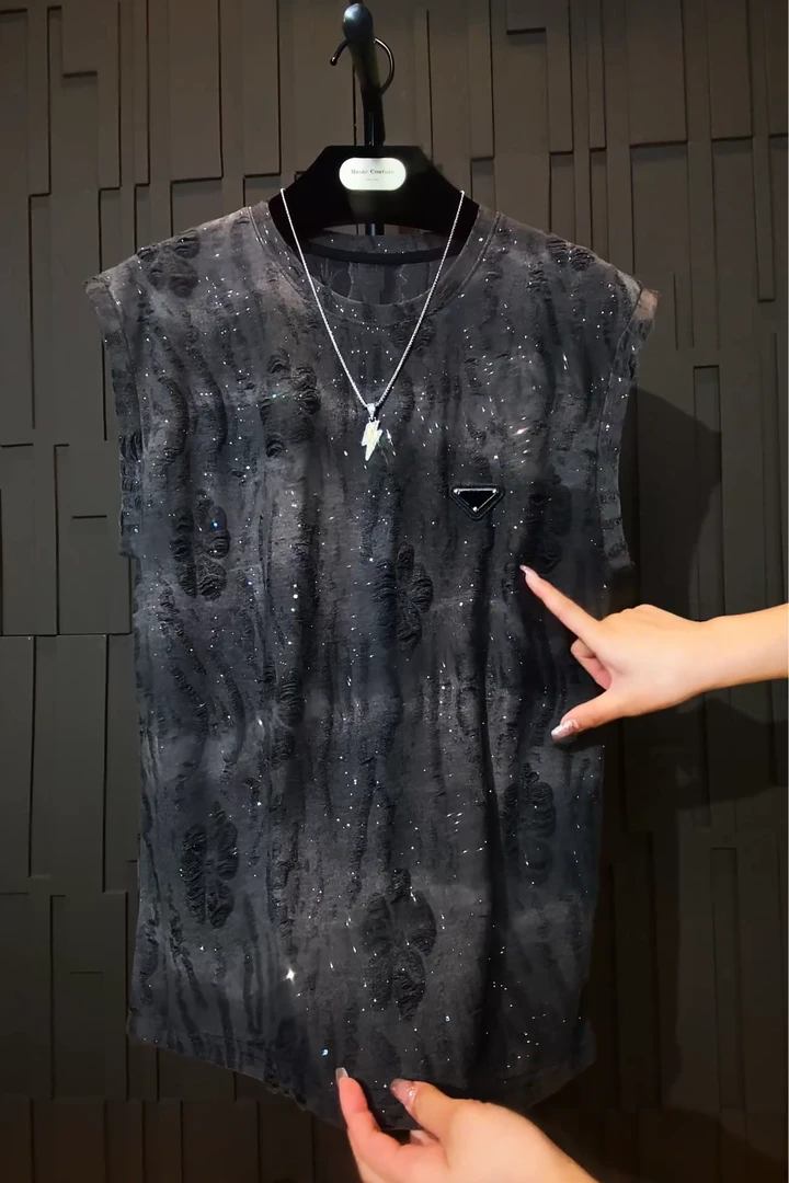 2025年夏季新款休闲男士时尚潮流高品质短袖T恤505