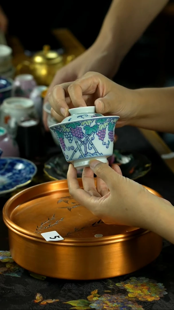 中秋国庆景德镇手绘瓷器