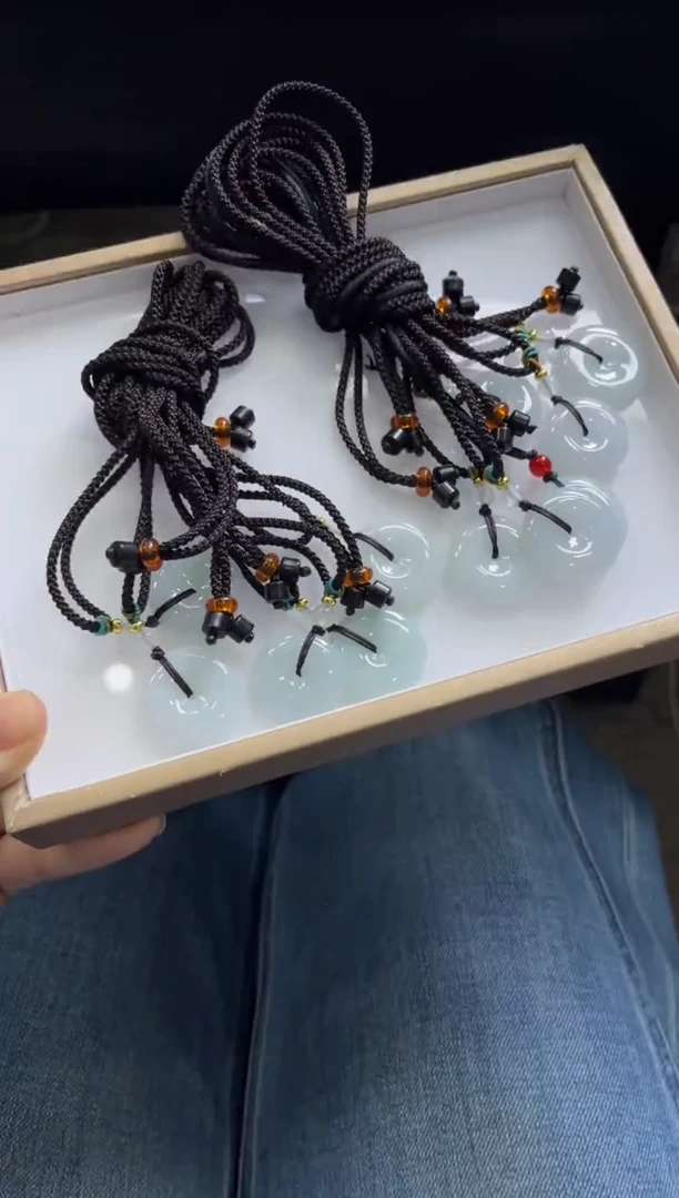 颈饰未镶嵌翡翠B167/多样性发一件/配绳子