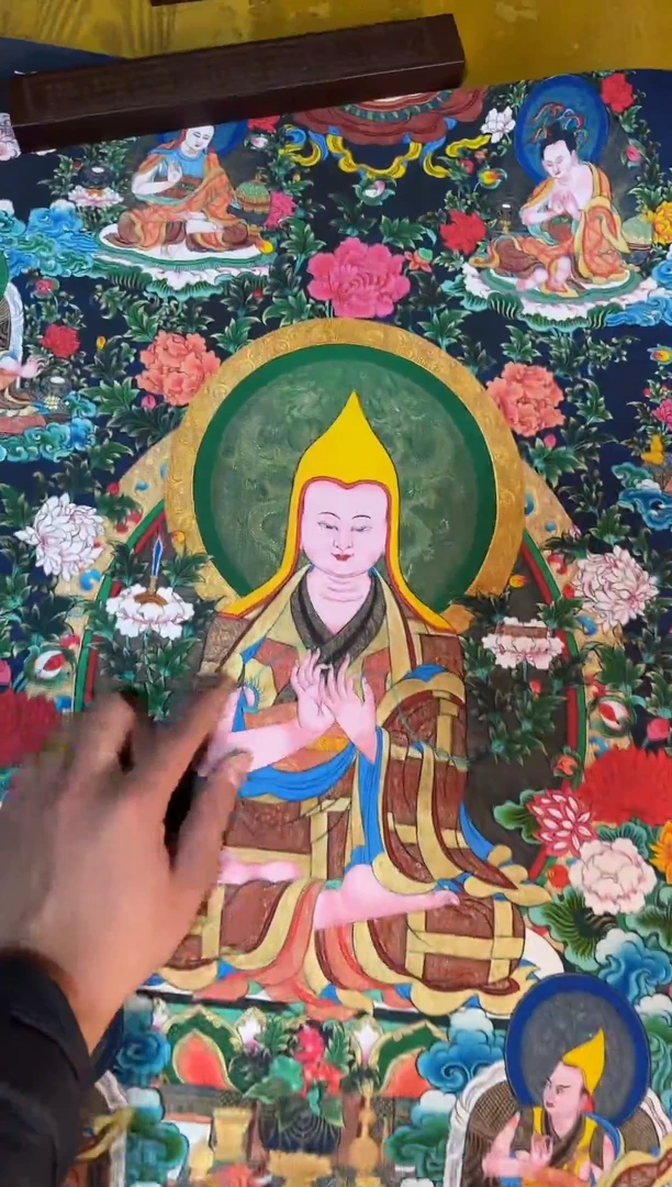 卷轴画精品唐卡===藏藏--宗卡巴