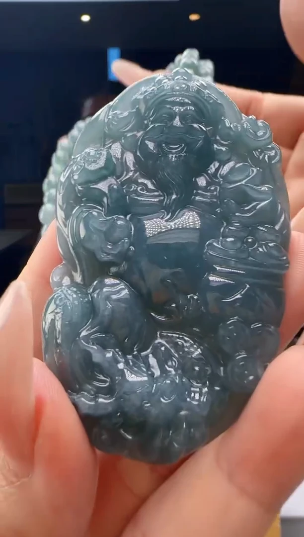 吊坠(赠链)未镶嵌翡翠多样性发其一YJ@@WS1WX40912