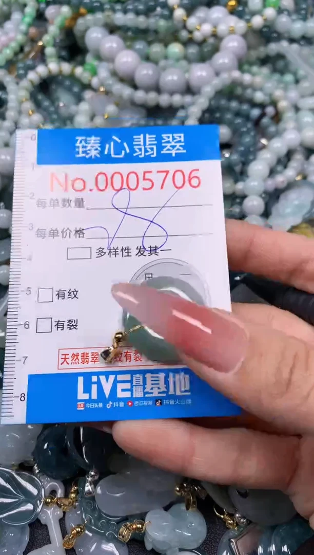 【闪购商品】翡翠颈饰未镶嵌含绳0005706
