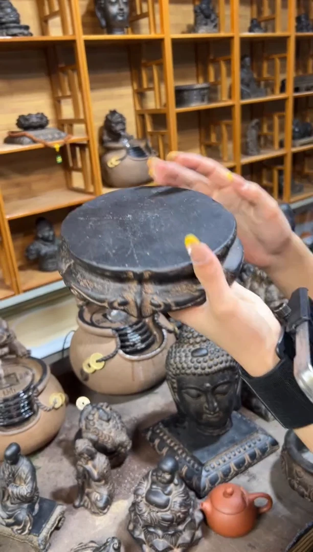 陶土【火山泥】金箍坛底座