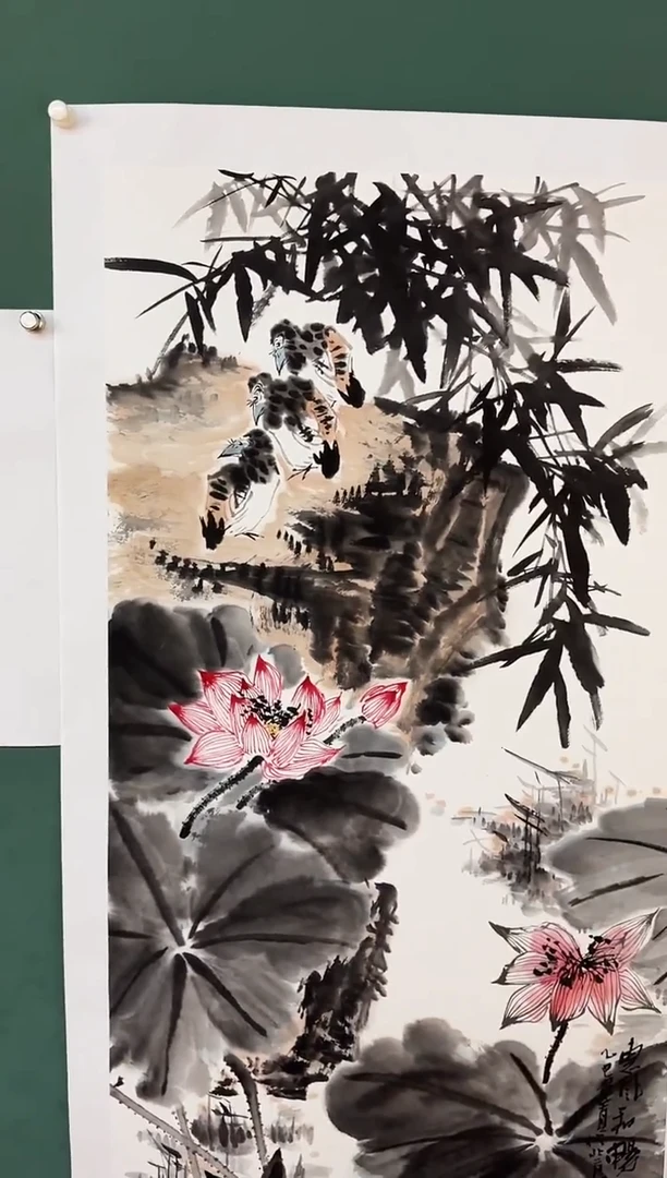 国画周建真老师绘画作品（带鸟巢书送印屏）4-43