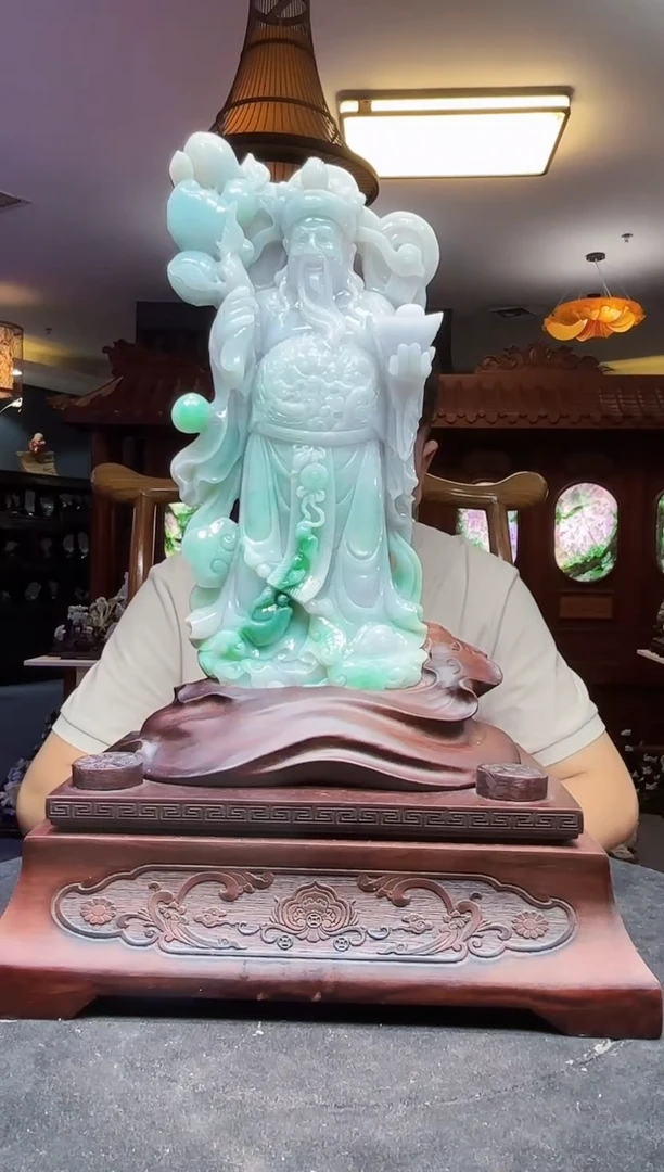 未镶嵌定制翡翠无**明08/1007/C/财神