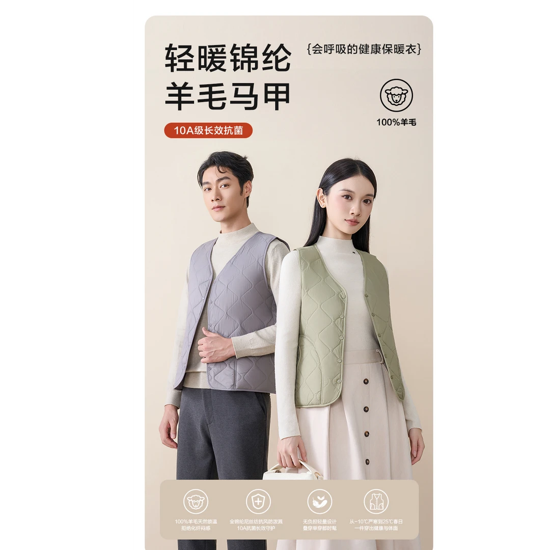 【静宝老师专属】轻暖棉纶羊毛马甲255258/255268