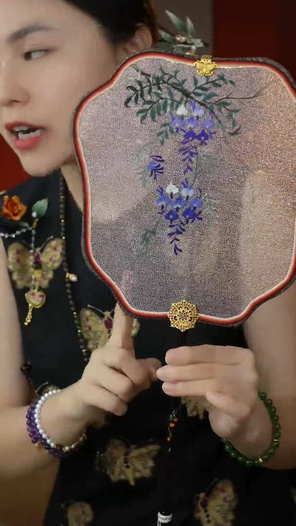 刺绣苏绣纯手工团扇