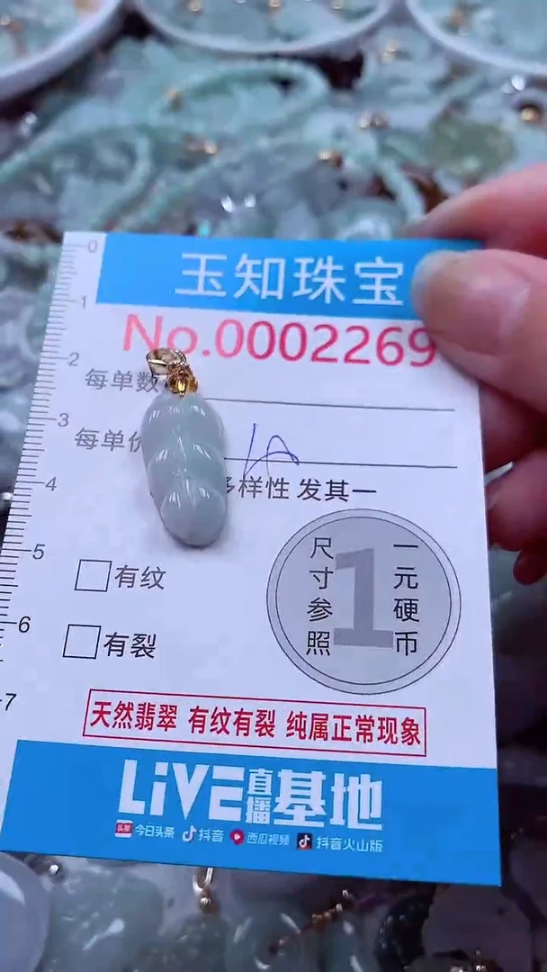 吊坠(不含链)未镶嵌翡翠2269