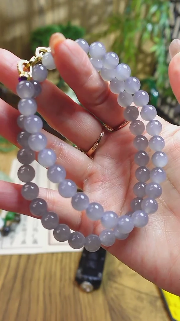 【闪购商品】和田玉项链未镶嵌青海烟紫卡7+