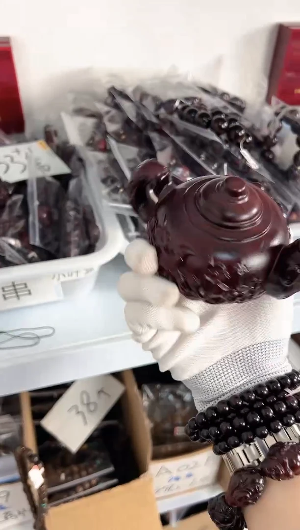 【闪购商品】风车木（黑檀木）黑檀梅花壶