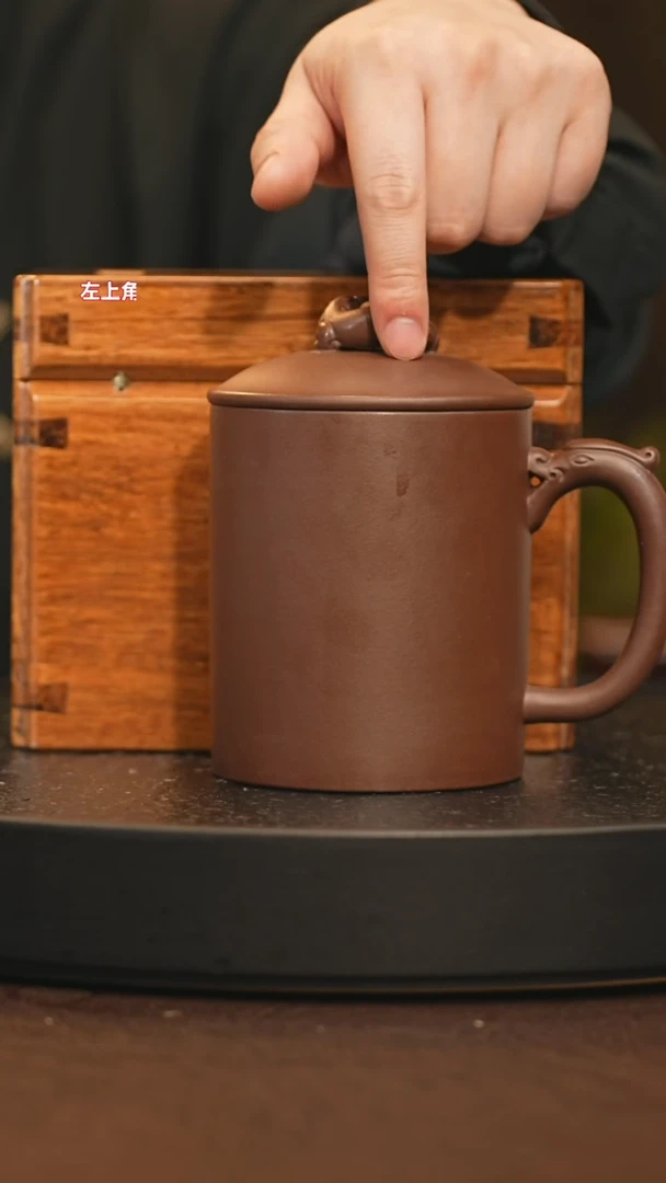茶壶紫砂wxm 仿古 紫泥 300+盖杯