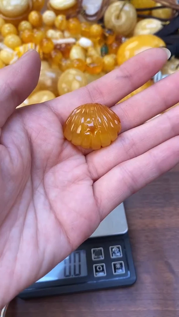 裸石琥珀未镶嵌天然琥珀蜜蜡