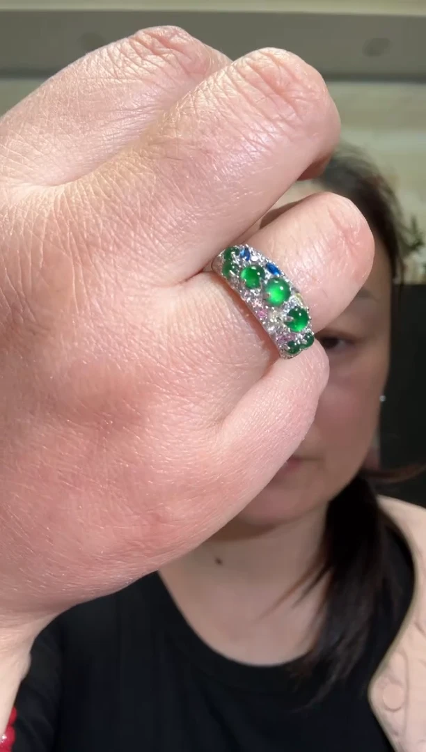 颈饰银S925镶嵌翡翠00005106