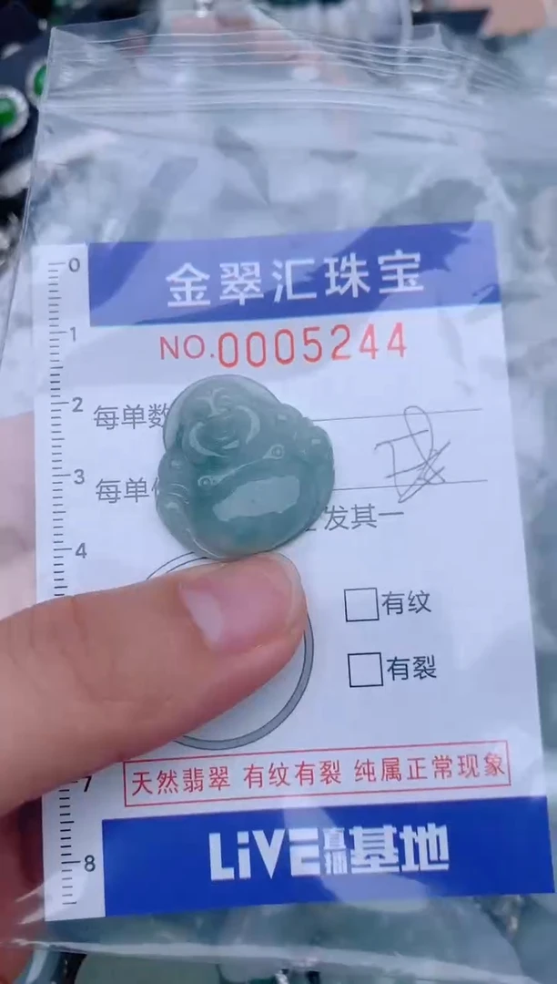 翡翠未镶嵌颈饰5244...........1