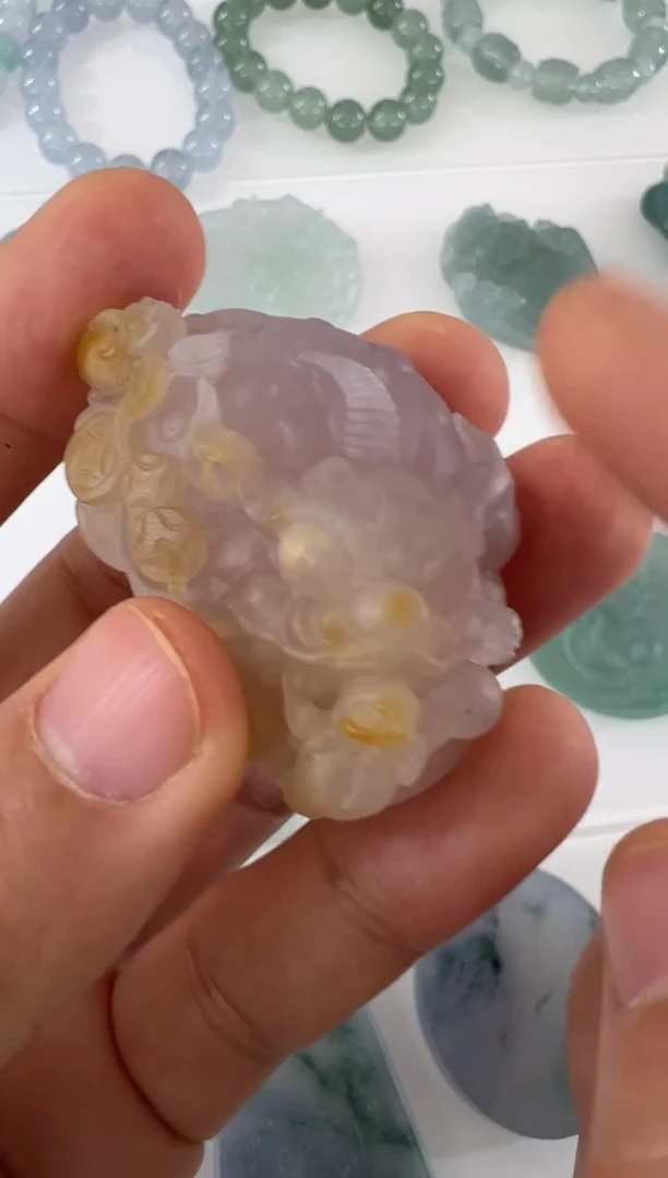 【闪购商品】定制翡翠未镶嵌金蟾